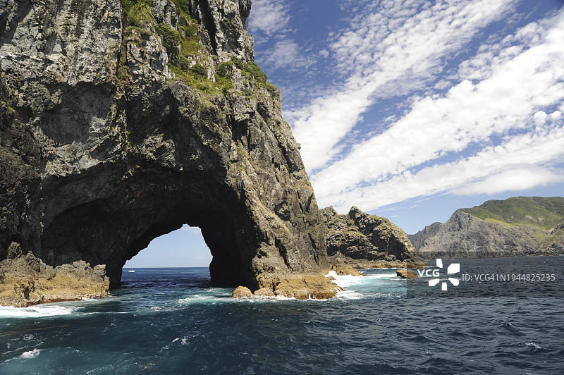 新西兰岩中洞图片素材