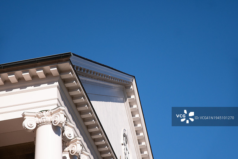 古典建筑的柱子建筑细节图片素材