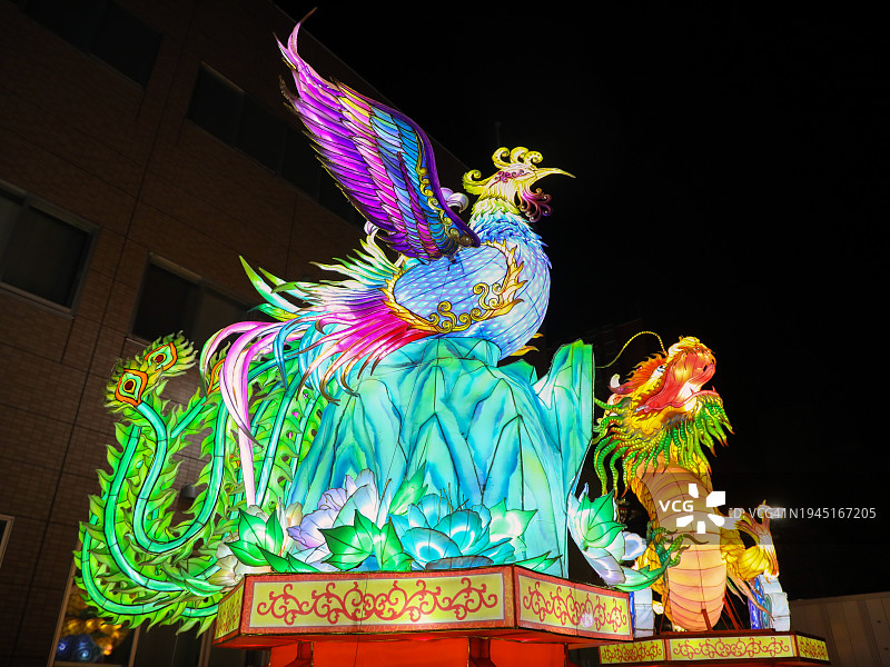 龙凤花灯展图片素材