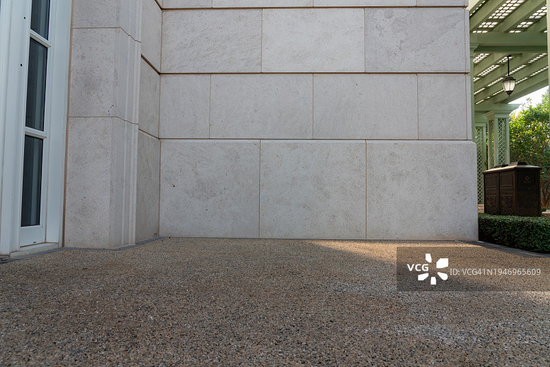 建筑物角落带有光效的混凝土墙图片素材