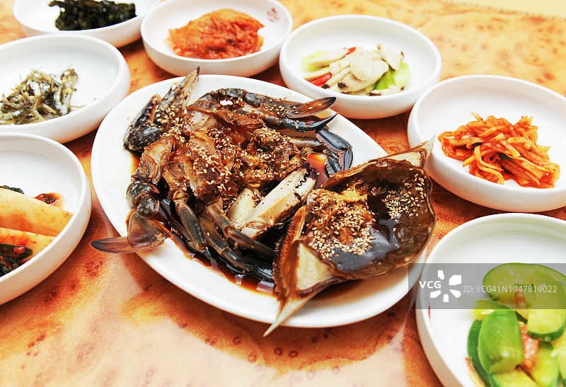 全罗南道珍岛郡酱蟹白饭图片素材