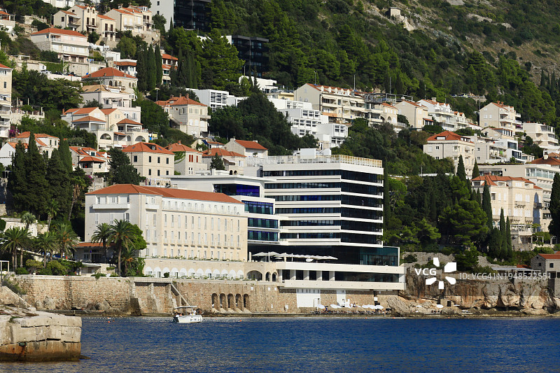 亚得里亚海杜布罗夫尼克的沿海社区图片素材
