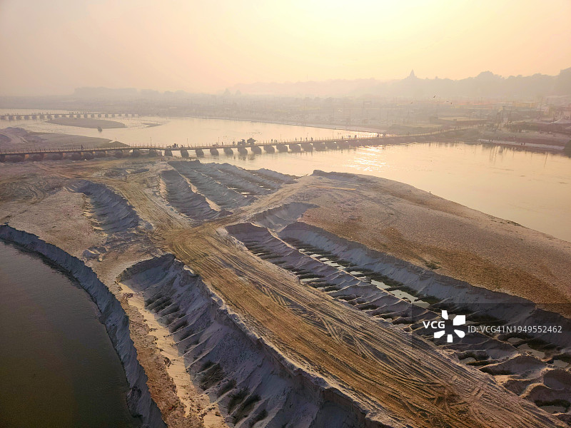 阿拉哈巴德桑伽姆浴庆典图片素材