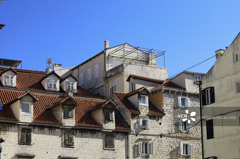 克罗地亚斯普利特建筑图片素材