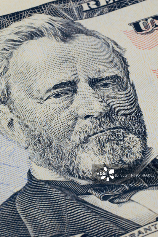 20美元纸币，安德鲁·杰克逊图片素材