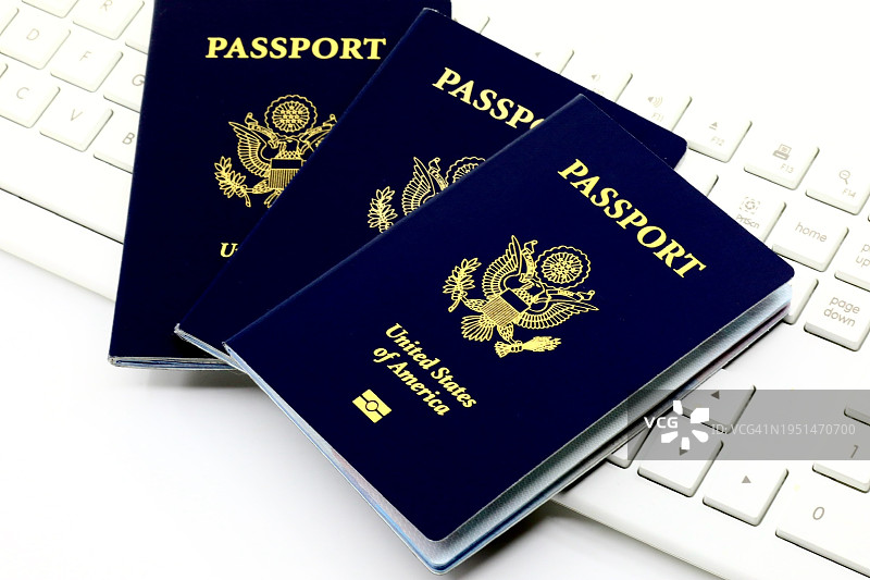 美国护照的影棚照片图片素材