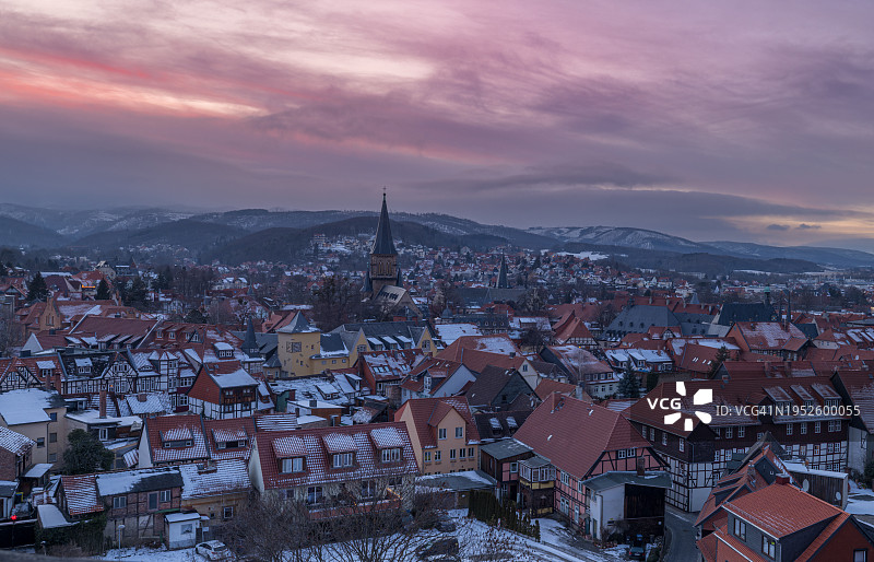 韦尼格罗德日落全景图片素材