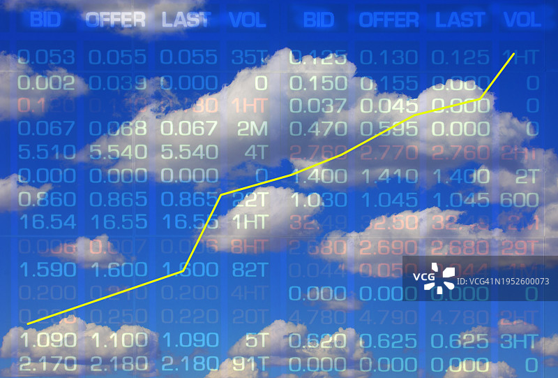 股票行情图图片素材