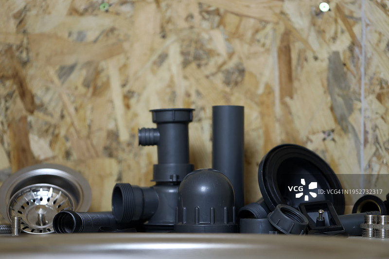 桌子上设备特写图片素材