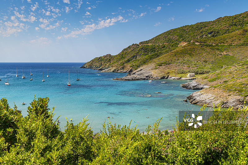 法国科西嘉岛阿利索湾，近森图里图片素材