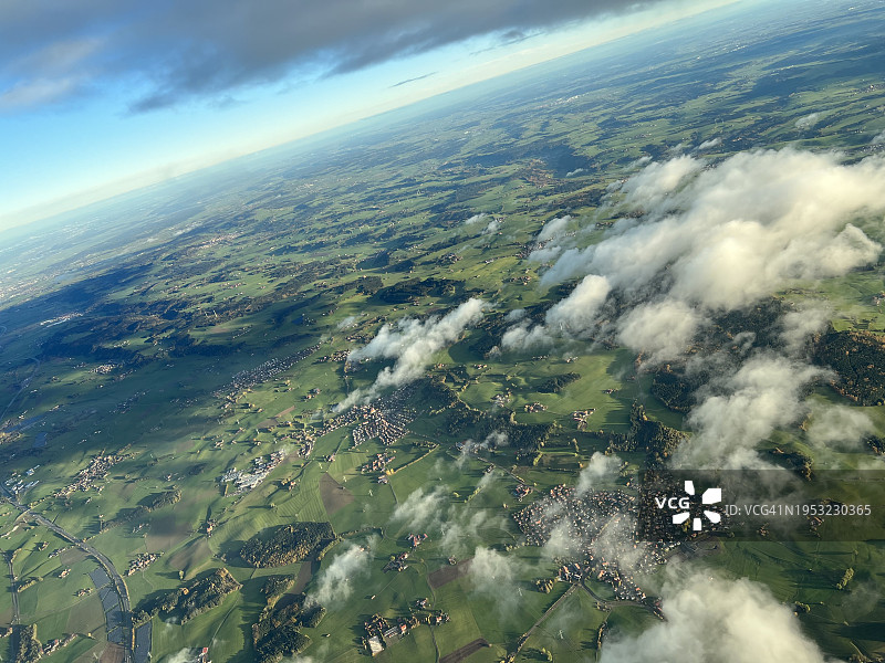 德国巴伐利亚慕尼黑景观航拍图片素材