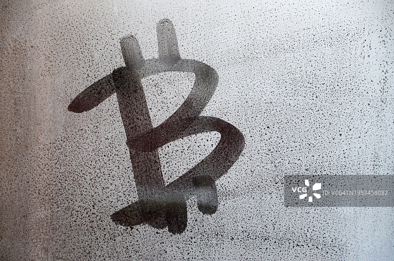 墙上的标志特写图片素材