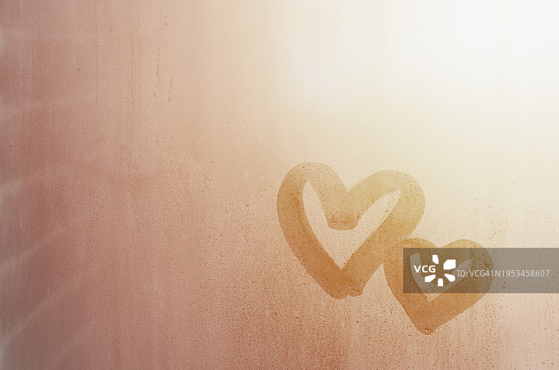 墙壁上的心形特写图片素材