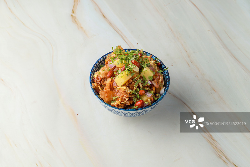 混合鹰嘴豆沙拉图片素材