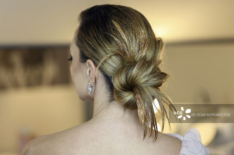 现代发髻图片素材