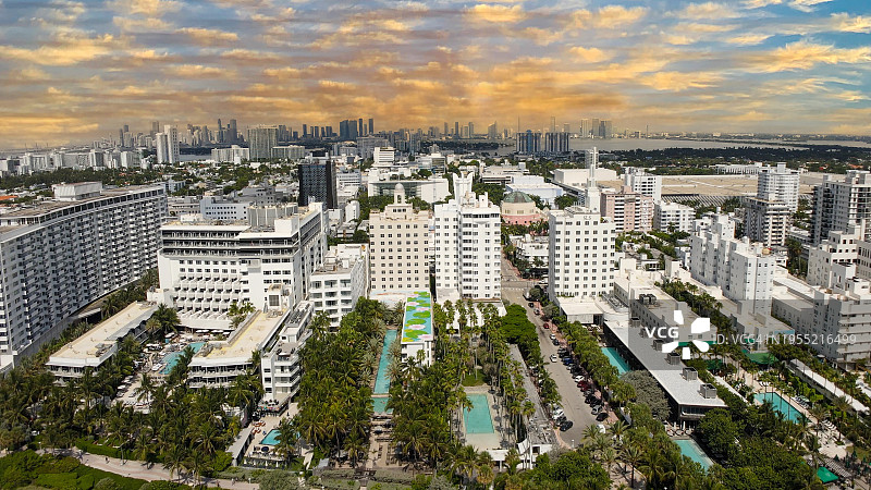 佛罗里达州迈阿密海滩南海滩图片素材