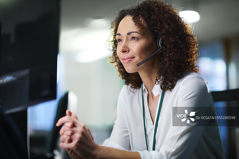 呼叫中心工作人员图片素材