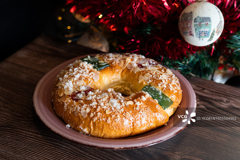 国王面包：西班牙主显节的典型甜点图片素材
