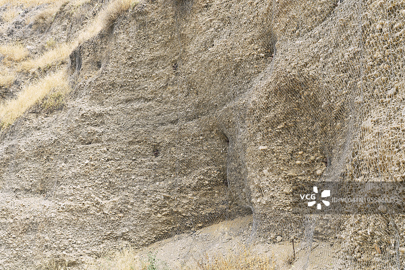 电脑屏幕数码图像特写镜头下的沙岩纹理，前视图图片素材