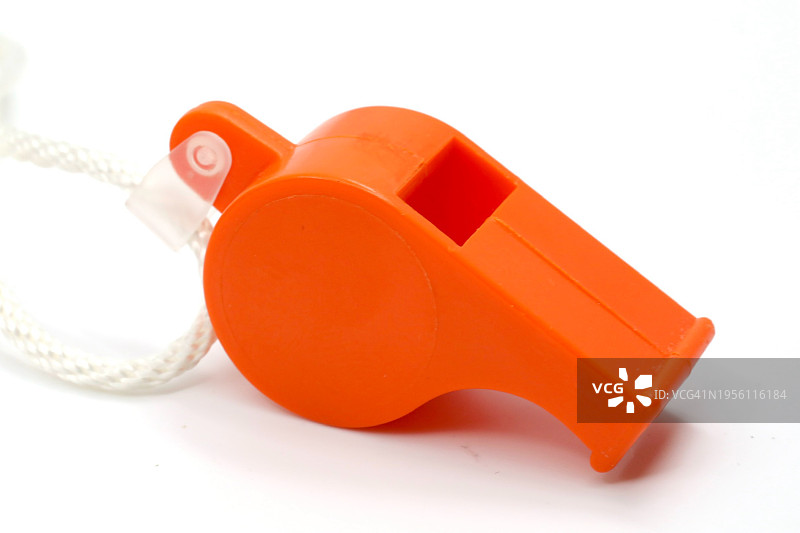 海岸警卫队批准的橙色安全口哨图片素材