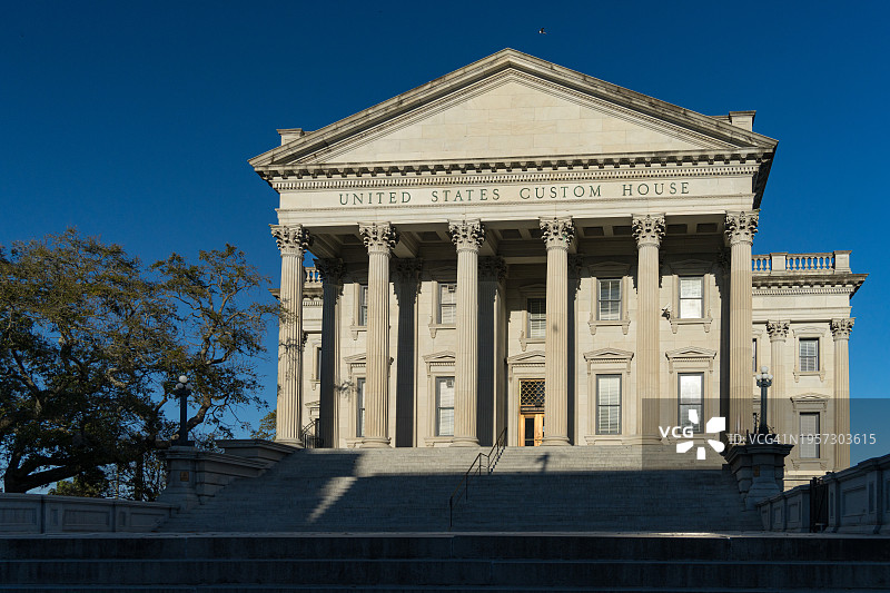 美国历史悠久的海关大楼图片素材