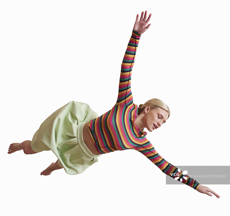 半空中的女人图片素材