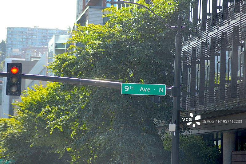 西雅图第九大道北，华盛顿州图片素材