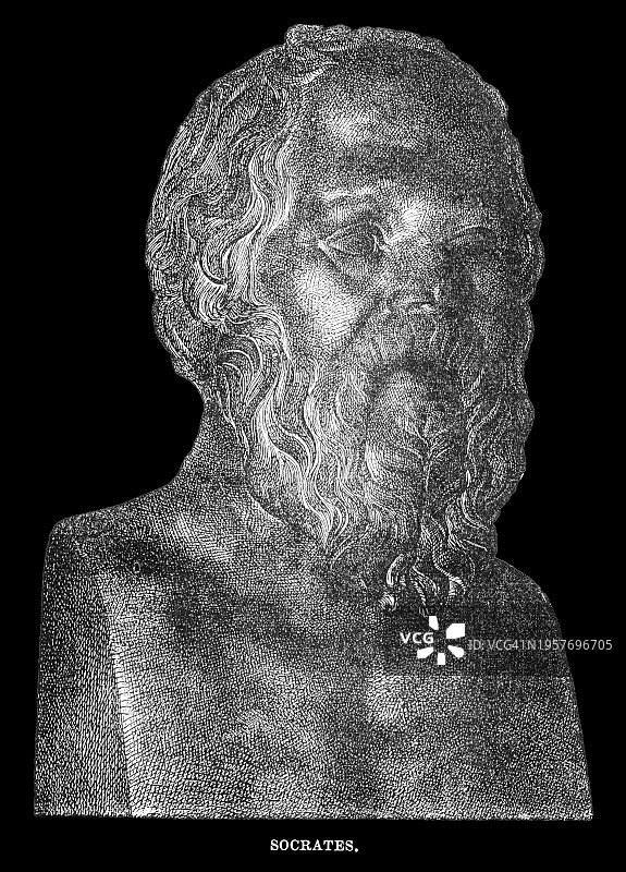 来自雅典的希腊哲学家苏格拉底肖像图片素材
