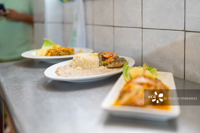 秘鲁餐厅的美食图片素材