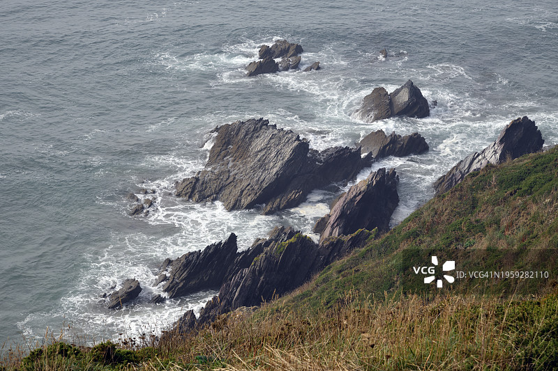 海岸线上方图片素材