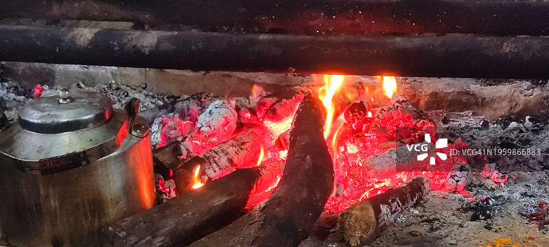 壁炉里的火图片素材