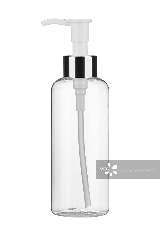 带剪切路径的逼真身体化妆品空包装瓶图片素材