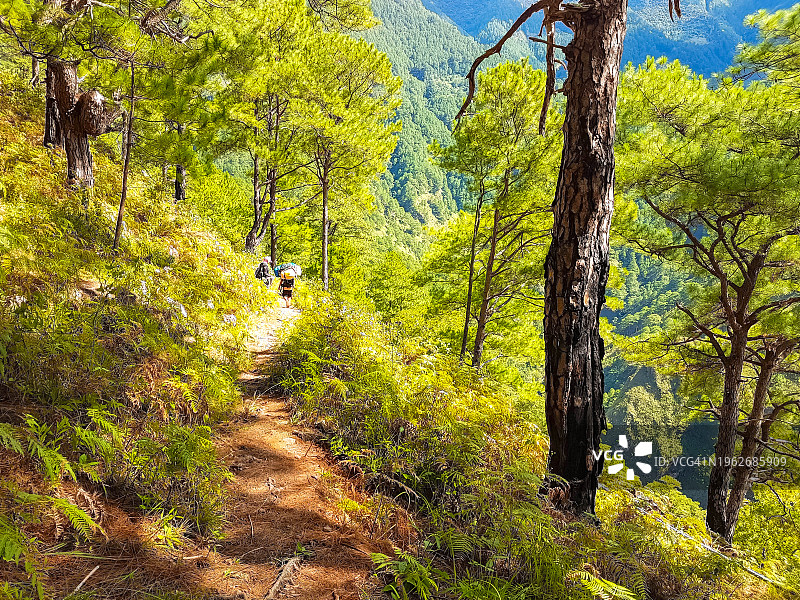 菲律宾普拉格山峰顶小径风光图片素材