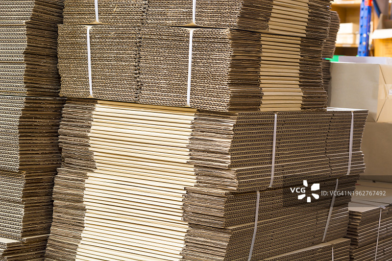 纸板瓦楞图案横截面（垂直）图片素材