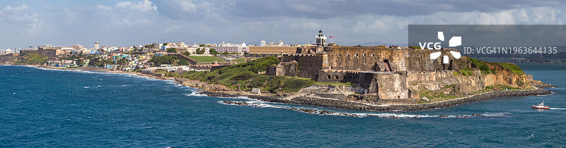 圣胡安，圣费利佩·德尔莫罗城堡（波多黎各）图片素材