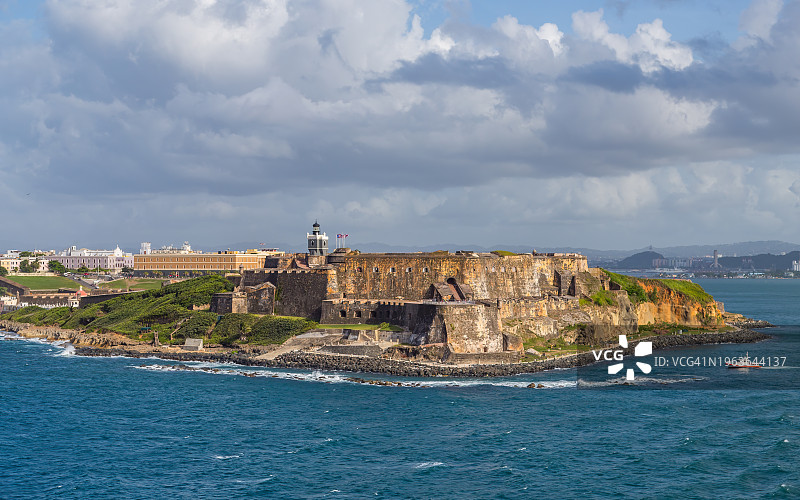 圣胡安，圣费利佩·德尔莫罗城堡（波多黎各）图片素材