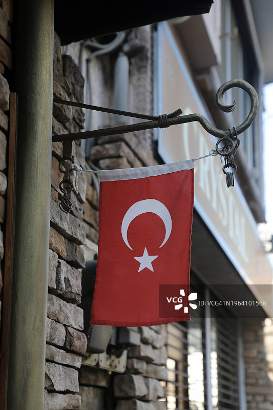 横滨的土耳其国旗图片素材