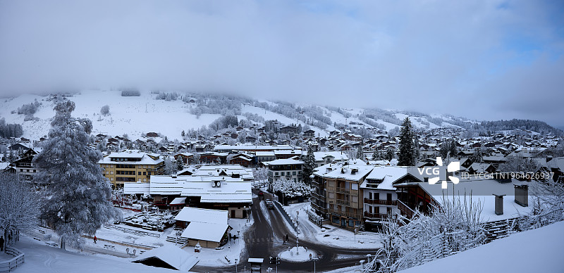 默热沃冬季度假村图片素材