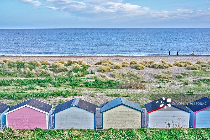 英国萨福克郡洛斯托夫特海滩图片素材