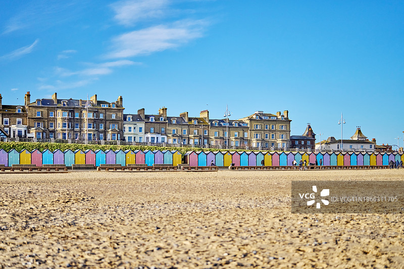 英国萨福克郡洛斯托夫特海滩图片素材