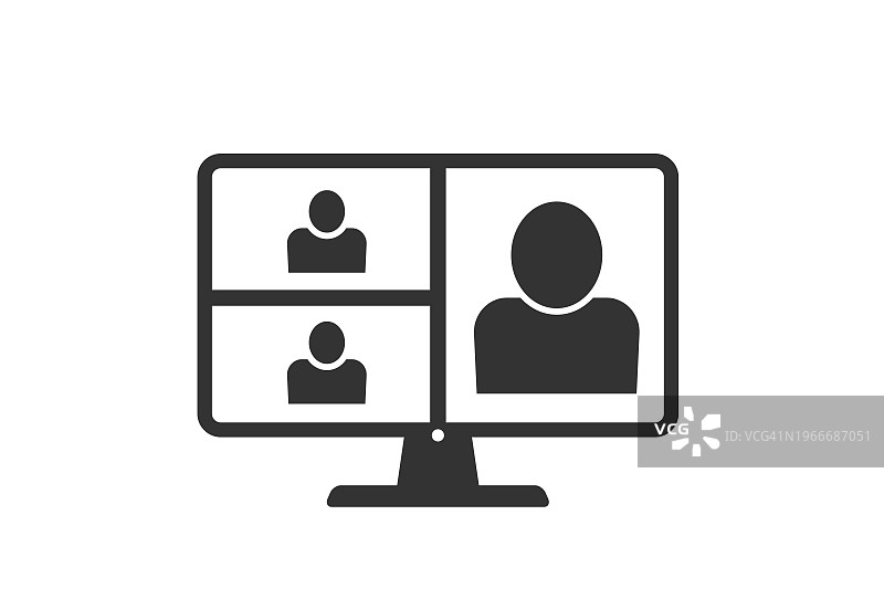 在线培训图标。在线会议图标图片素材