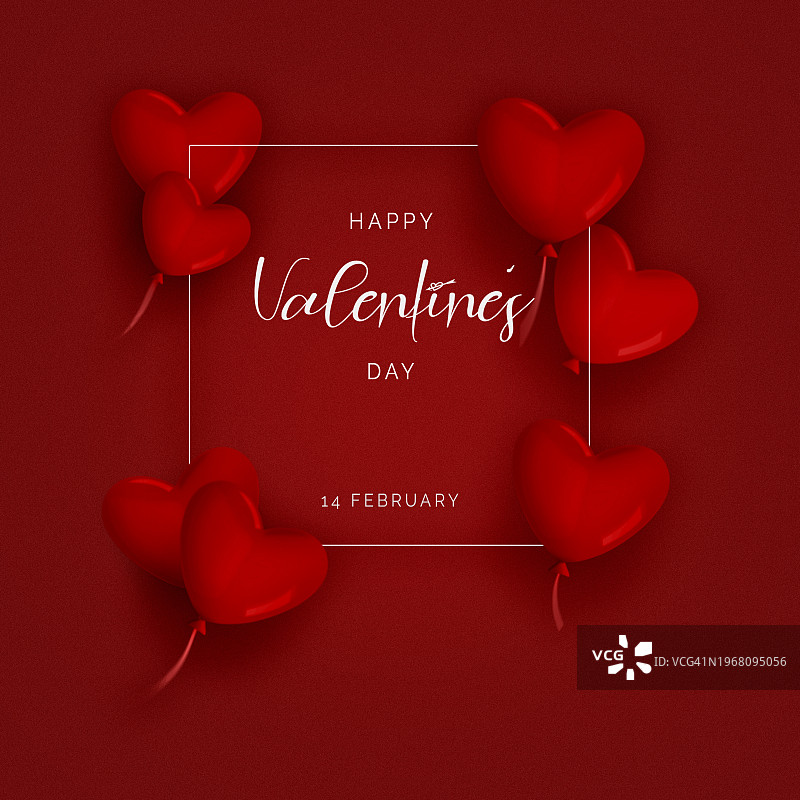 圣瓦伦丁节贺卡图片素材