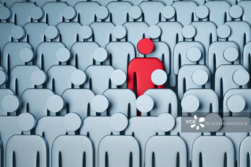 领导力概念：3D渲染图片素材