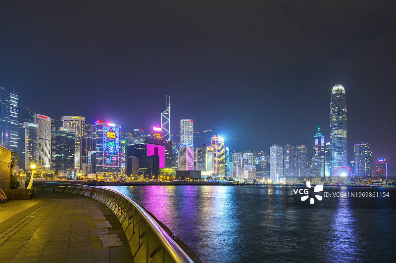 香港夜间交通图片素材