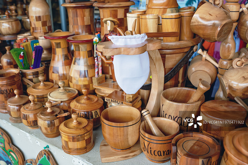尼加拉瓜市场摊位纪念品图片素材