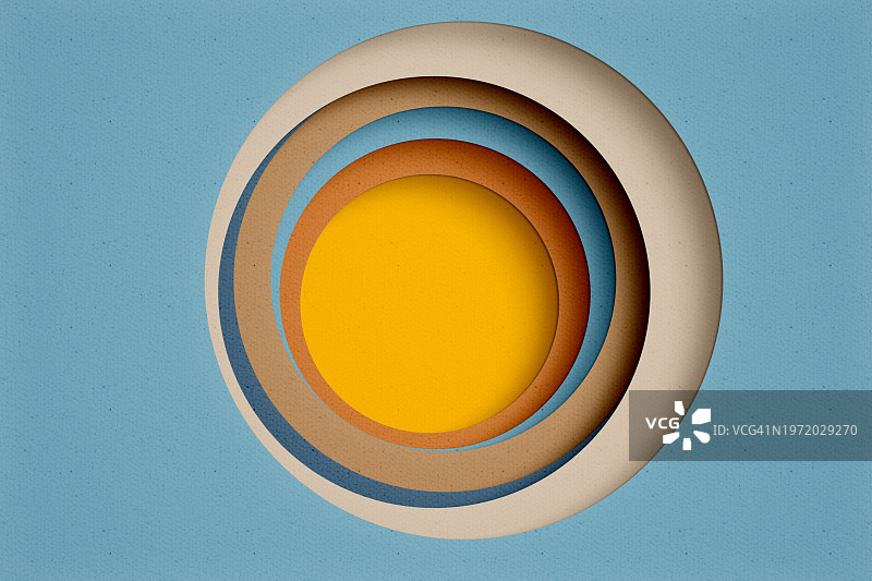 金色抽象自然切割圆形纸质背景图片素材