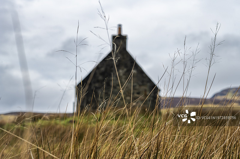 苏格兰Wrath角小径上的农舍图片素材