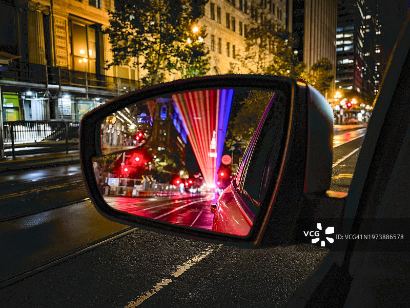 城市激光秀图片素材