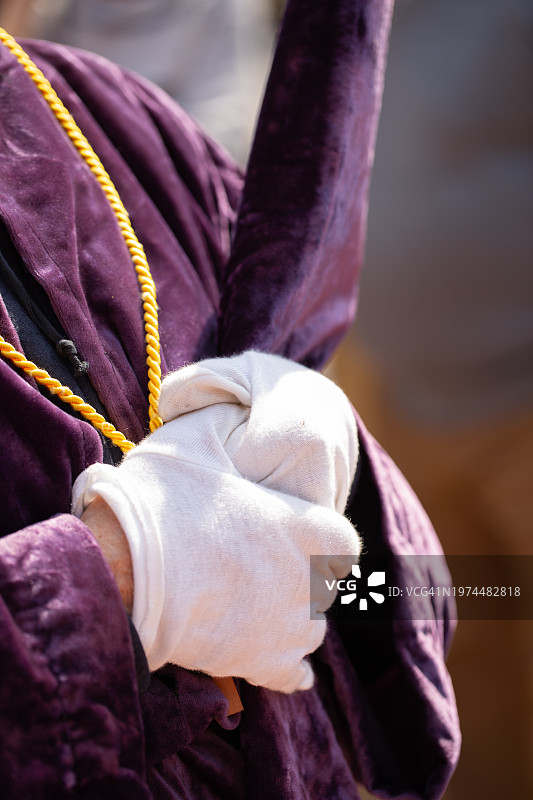 圣周游行手套细节图片素材
