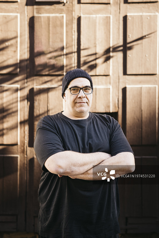 自行车修理工肖像图片素材